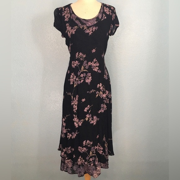 Paradise NY Dresses & Skirts - Vintage Paradise NY Floral Gypsy Dress